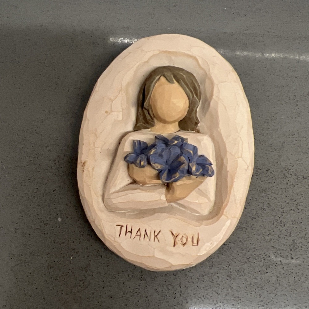 Willow Tree 2005 'Thank You' Oval Keepsake Trinket Box by Demdaco Susan Lordi